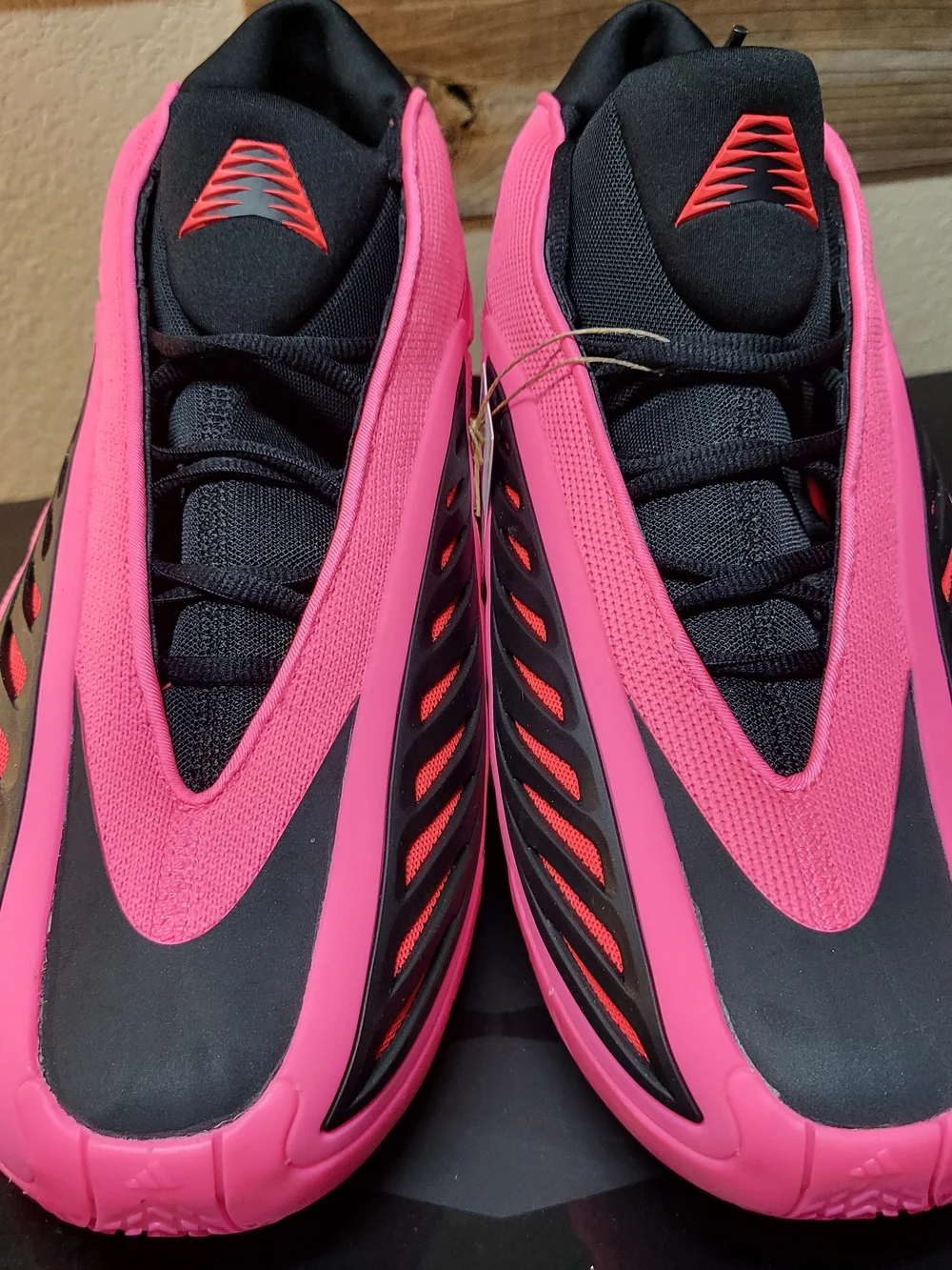 *NEW* Adidas Anthony Edwards 2 Basketball Shoes Lucid Pink Black Mens Size 13